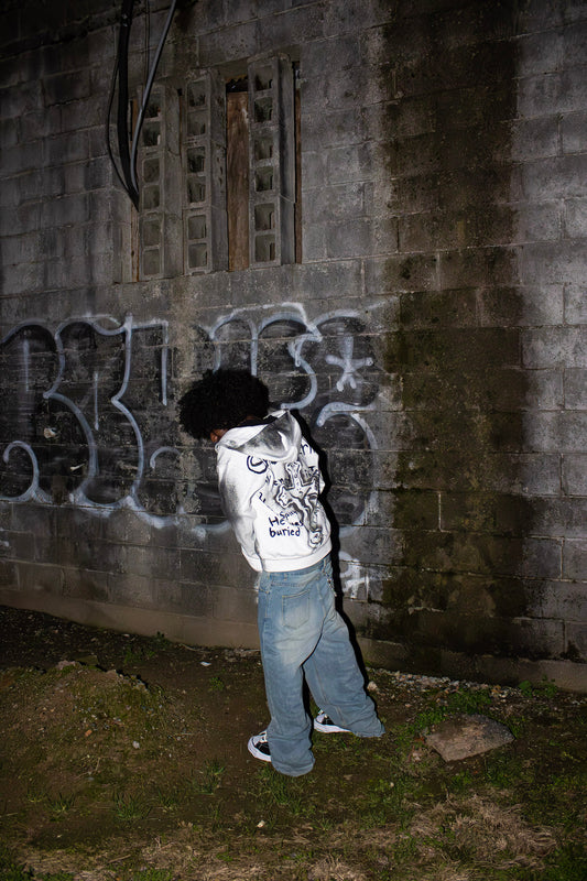 White Moral Essence Hoodie-"One Sacrifice"