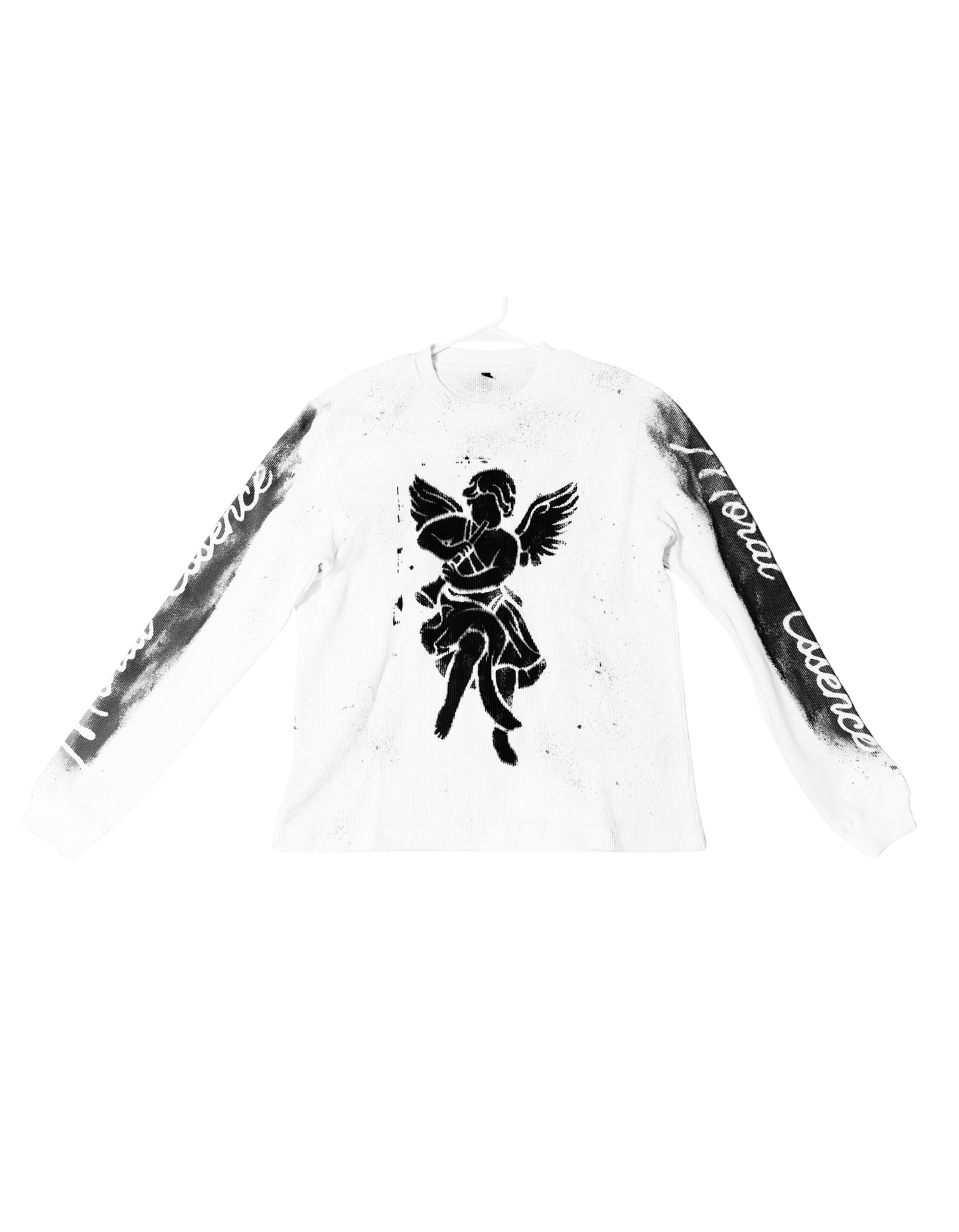 White Thermal Long Sleeve Cross fade