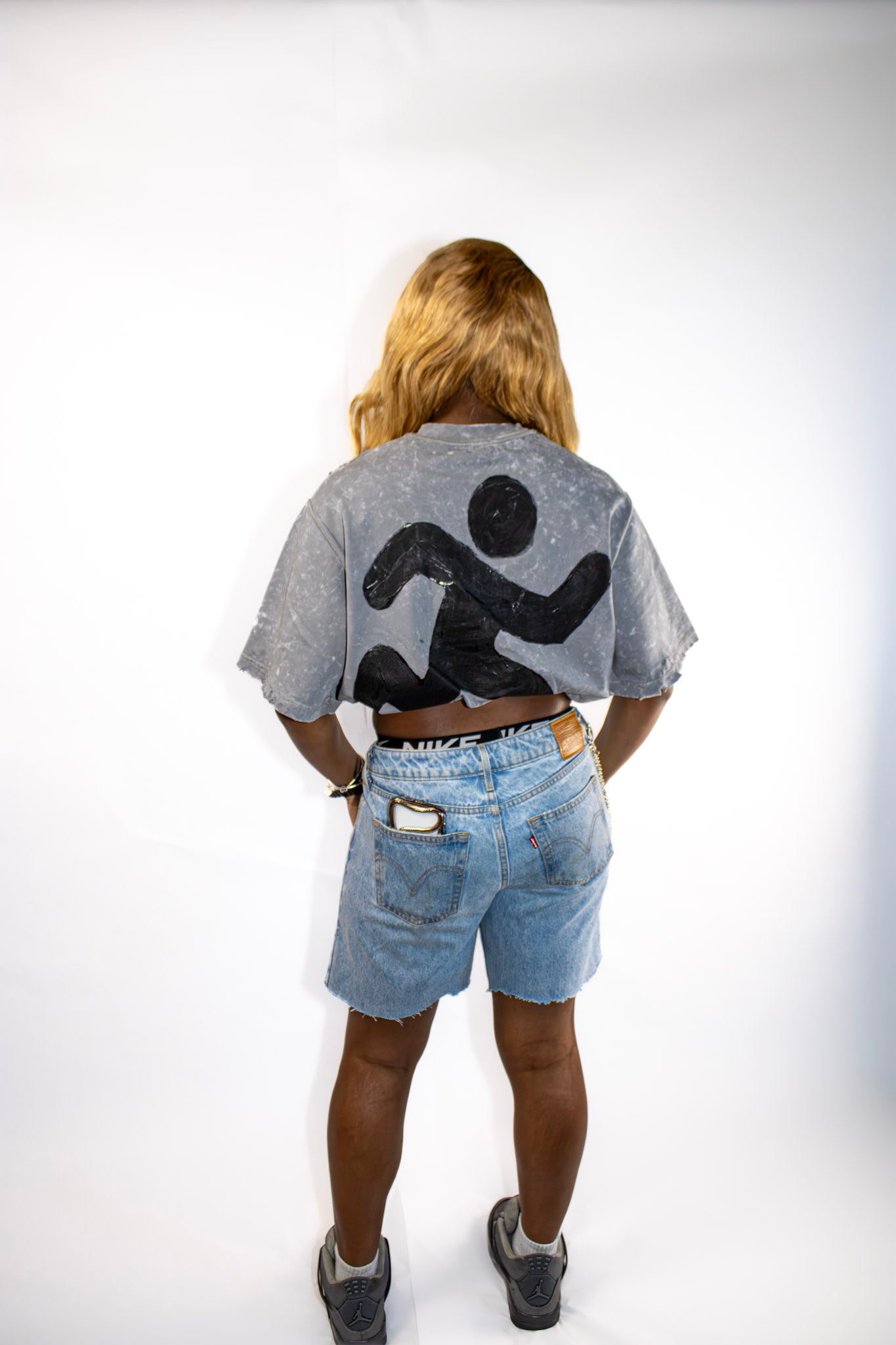 Chase God Not People Cropped Tee W