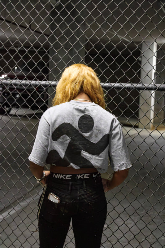Chase God Not People Cropped Tee W